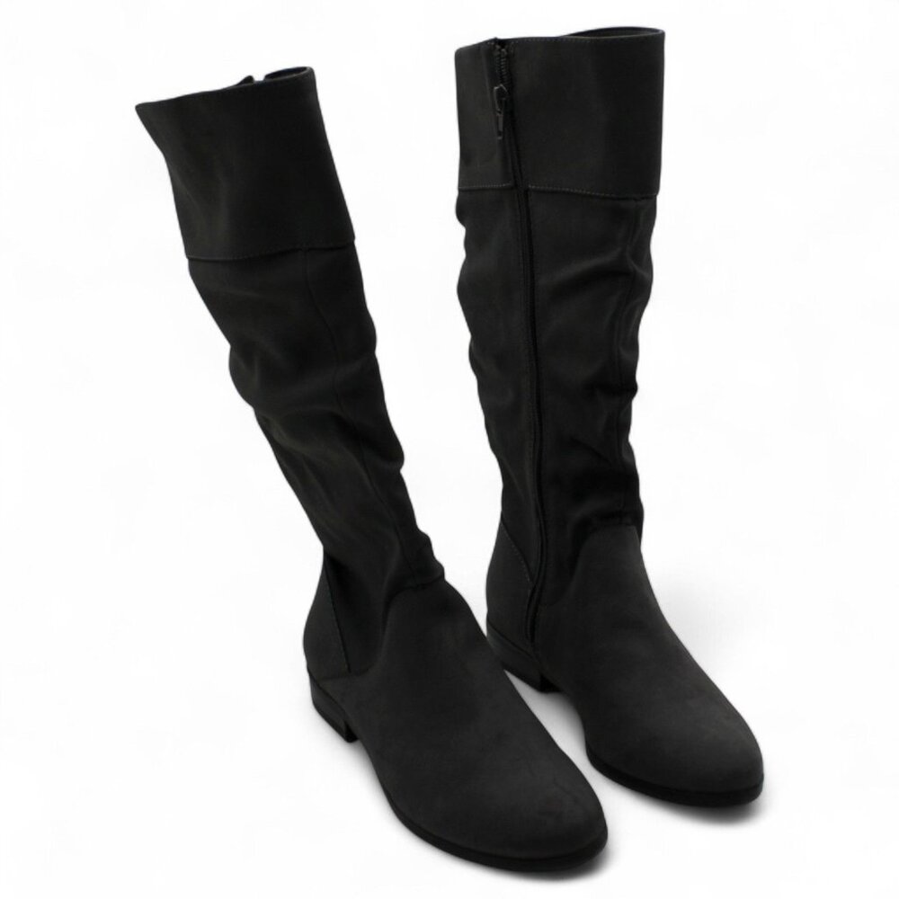 Kelimae Womens Wide Calf Tall Riding Boots